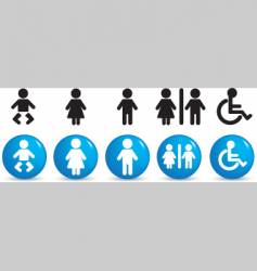 People symbols vector image