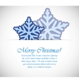 Background with snowflakes vector image