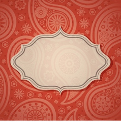 Indian frame vector image