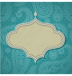 Indian frame vector image