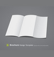 Empty brochure design vector image