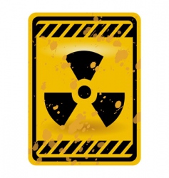 Radioactivity sign Radioactivity sign vector image