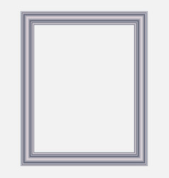 Modern silver frame vector image