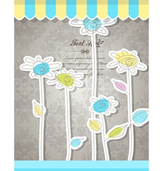 Floral background vector image