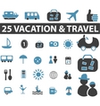 Travel signs vector image