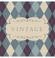 Classic argyle pattern vector image