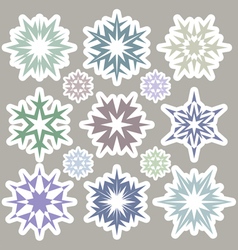 Snowflakes vector image