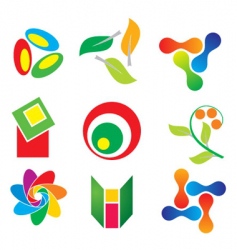 Abstract icons vector image
