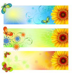 Summer banners Summer banners vector image