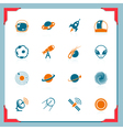 Space icons - in a frame series vector image