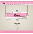 Vintage christmas card vector image