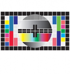 Test television screen vector image