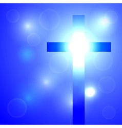Background with cross vector image