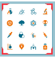 Science icons - in a frame series vector image