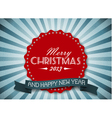 Christmas card vector image
