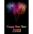 Happy new year 2013 card vector image