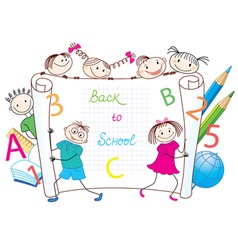 Back to school vector image