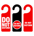 Do Not Disturb Sign vector image