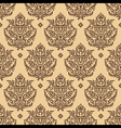 Floral seamless wallpaper vector image