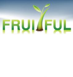 Fruitful illustration vector image