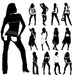 Fashion women vector image