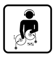 Deejay icon vector image
