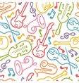 Musical instruments seamless pattern background Musical instruments seamless pattern background vector image