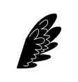 Wing feather fly decoration symbol emblem Wing feather fly decoration symbol emblem vector image