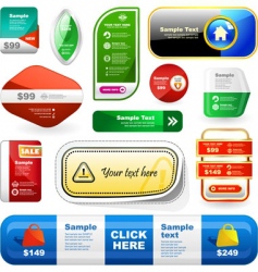Great collection of sale signs vector image