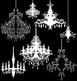 Chandeliers vector image