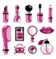 Cosmetic icon set vector image