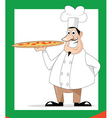 Pizza chef vector image