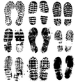 Sole boot prints vector image