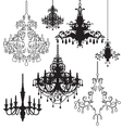 Chandeliers vector image