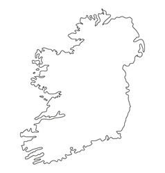 map ireland vector image vector image