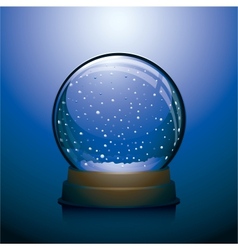 Christmas snow globe vector image