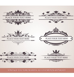 Design elements and frames vector image