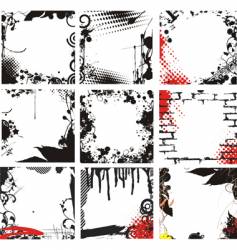 Grunge frames vector image