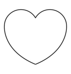 Heart cartoon icon vector image