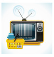 Vector tv shop xxl icon vector image