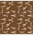 Silhouette Scissors seamless pattern EPS 1 vector image