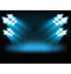 Bright spot lights vector image