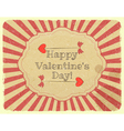 Grunge Design Valentines Day Card vector image