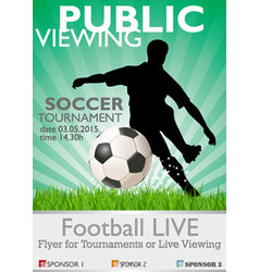 Soccer tournament vector image