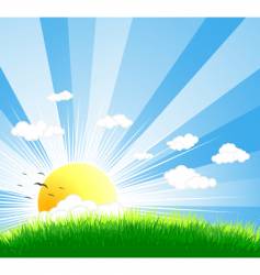 Nature background vector image