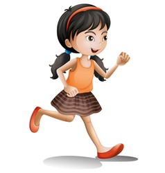A girl A girl vector image