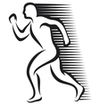 Abstract runner vector image