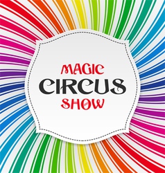 Magic Circus Show poster vector image