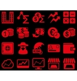 Accounting service and trade business icon set Accounting service and trade business icon set vector image