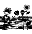 Wooden fence - ukrainian ethnic style vector image